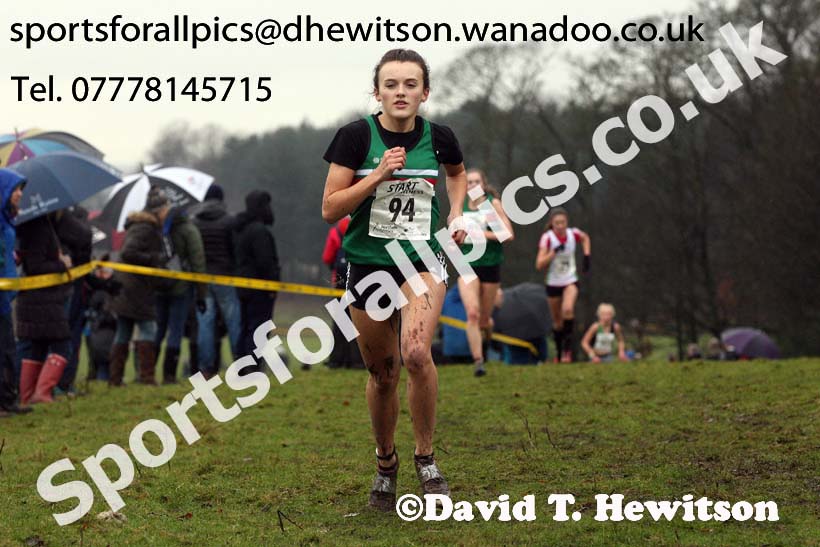 Womens under-17a  Northern Cross Country, Knowsley Safari Park. Photo: David T. Hewitson/Sports for All Pics